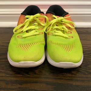 Neon ombré Nike sneakers size 8 1/2